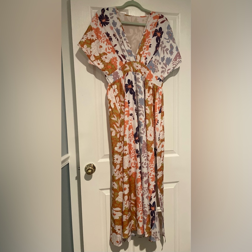 LYANER NWOT Multicolor Floral Maxi Dress
